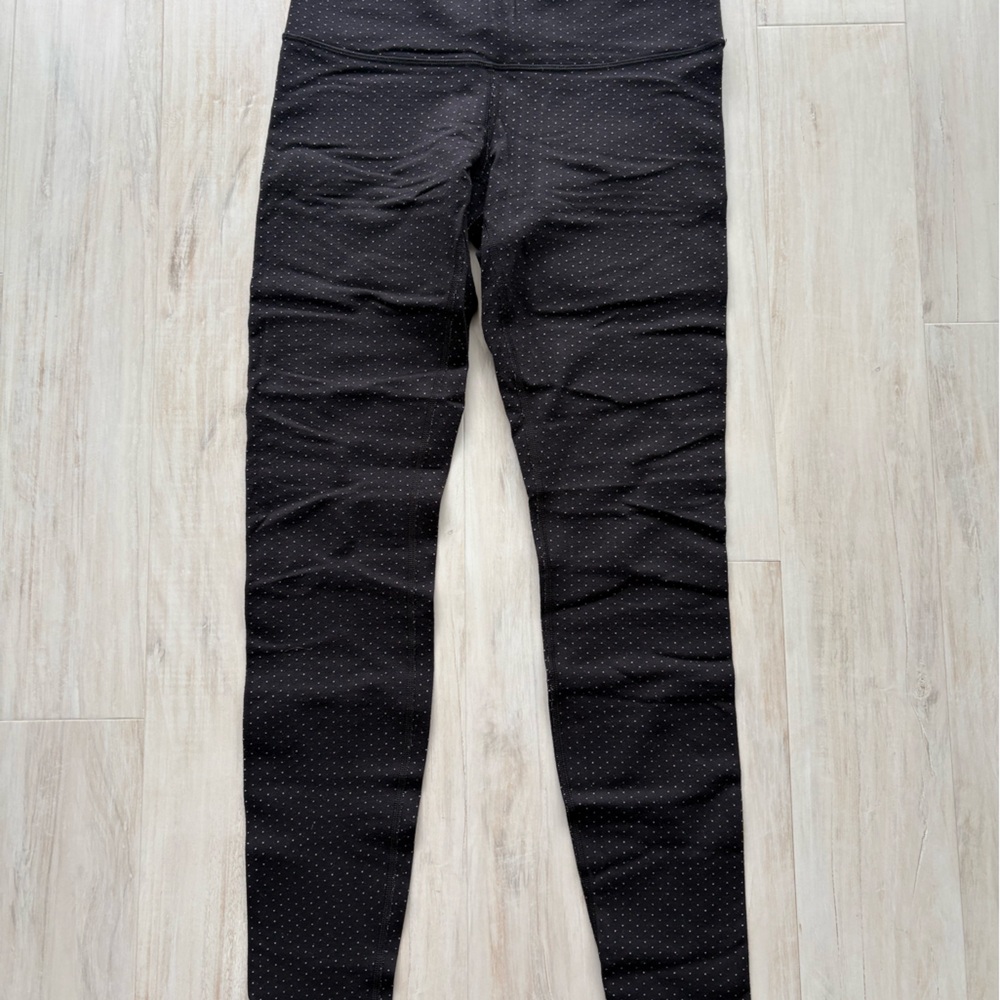 Lululemon Black Polka Dot Leggings